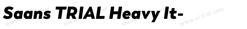 Saans TRIAL Heavy It字体转换